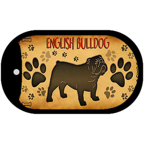 English Bulldog Novelty Metal Dog Tag Necklace DT-10444