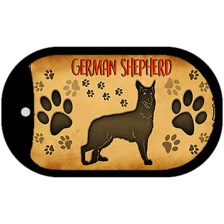 German Shepherd Novelty Metal Dog Tag Necklace DT-10446