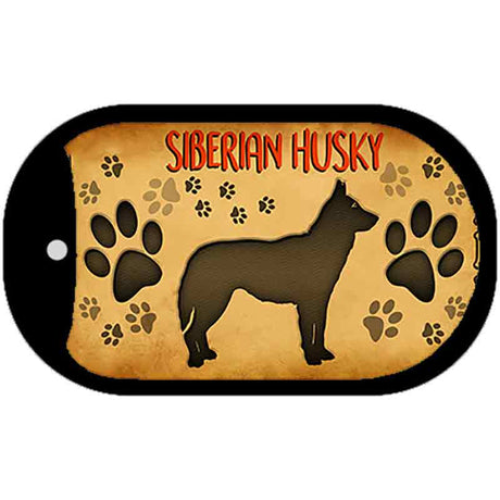 Siberian Huskey Novelty Metal Dog Tag Necklace DT-10459