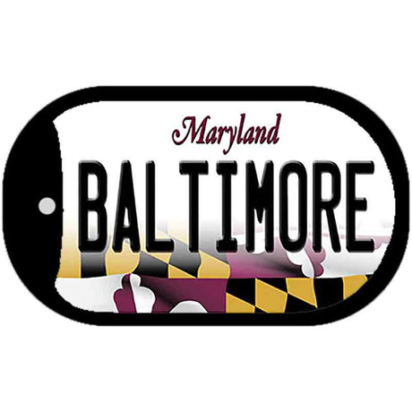 Baltimore Maryland Novelty Metal Dog Tag Necklace DT-10465