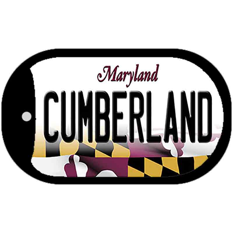 Cumberland Maryland Novelty Metal Dog Tag Necklace DT-10470