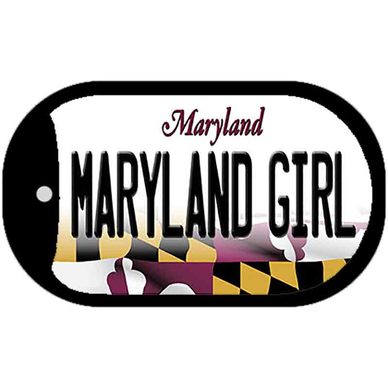 Maryland Girl Maryland Novelty Metal Dog Tag Necklace DT-10478