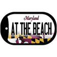 At The Beach Maryland Novelty Metal Dog Tag Necklace DT-10481