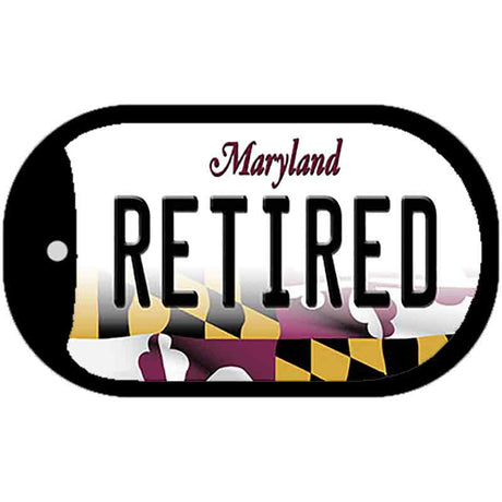 Retired Maryland Novelty Metal Dog Tag Necklace DT-10486