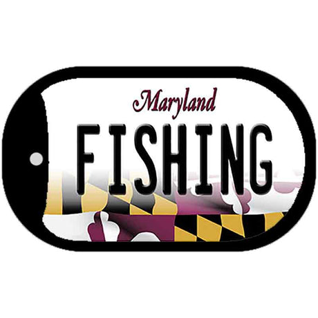 Fishing Maryland Novelty Metal Dog Tag Necklace DT-10490