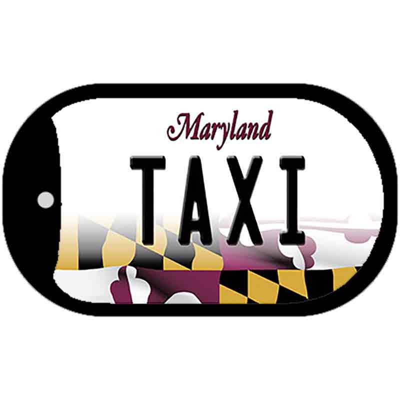 Taxi Maryland Novelty Metal Dog Tag Necklace DT-10496