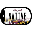 Native Maryland Novelty Metal Dog Tag Necklace DT-10497