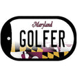 Golfer Maryland Novelty Metal Dog Tag Necklace DT-10499