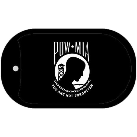 POW MIA Black Flag Novelty Metal Dog Tag Necklace