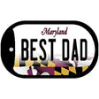 Best Dad Maryland Novelty Metal Dog Tag Necklace DT-10504