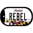 Rebel Maryland Novelty Metal Dog Tag Necklace DT-10505