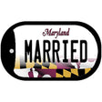 Married Maryland Novelty Metal Dog Tag Necklace DT-10508