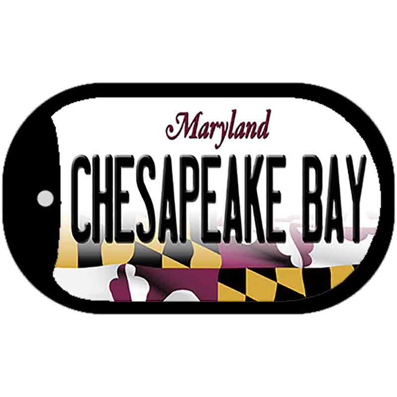 Chesapeake Bay Maryland Novelty Metal Dog Tag Necklace DT-10510