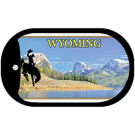 Wyoming Blank Novelty Metal Dog Tag Necklace DT-10511