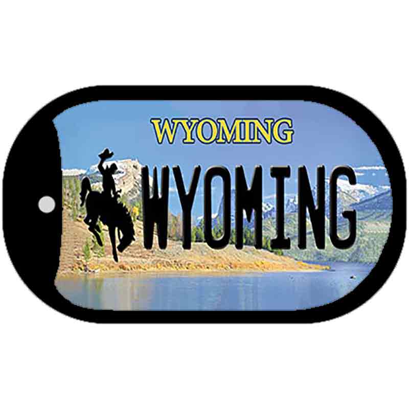 Wyoming Novelty Metal Dog Tag Necklace DT-10512
