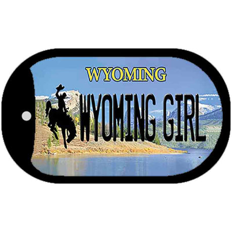 Wyoming Girl Novelty Metal Dog Tag Necklace DT-10515