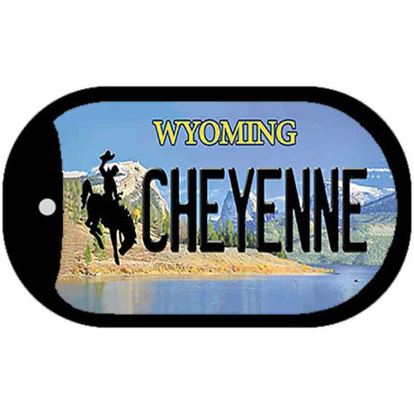 Cheyenne Wyoming Novelty Metal Dog Tag Necklace DT-10516