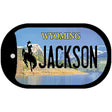 Jackson Wyoming Novelty Metal Dog Tag Necklace DT-10517