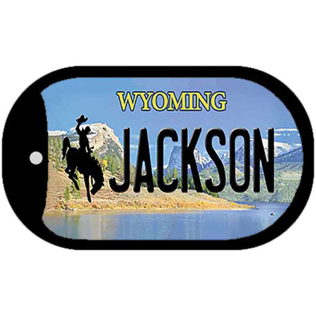 Jackson Wyoming Novelty Metal Dog Tag Necklace DT-10517