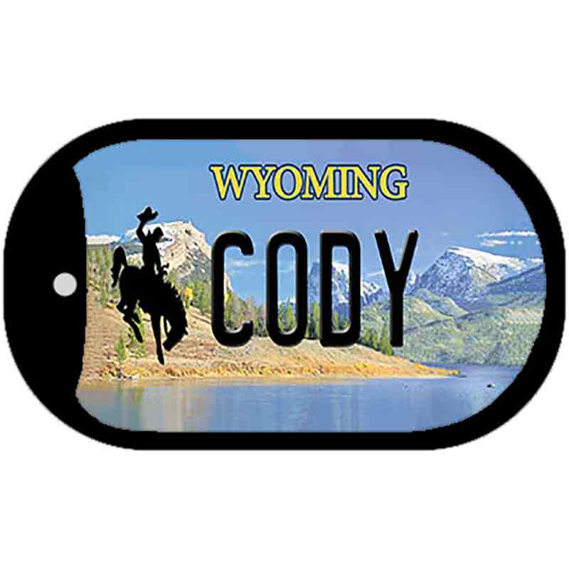 Cody Wyoming Novelty Metal Dog Tag Necklace DT-10521