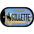 Gilletle Wyoming Novelty Metal Dog Tag Necklace DT-10522