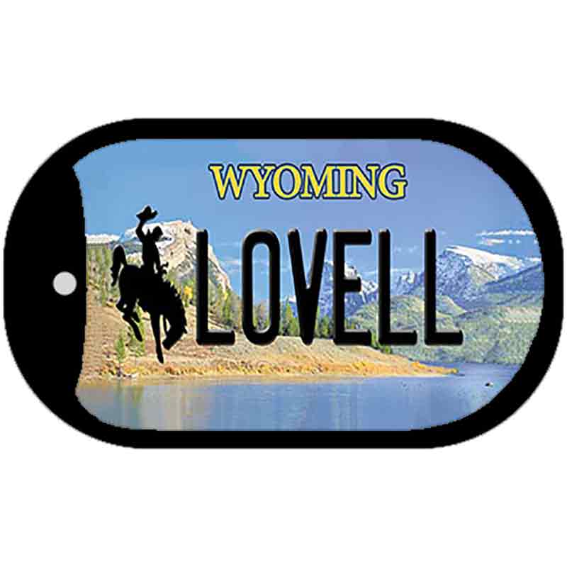 Lovell Wyoming Novelty Metal Dog Tag Necklace DT-10524