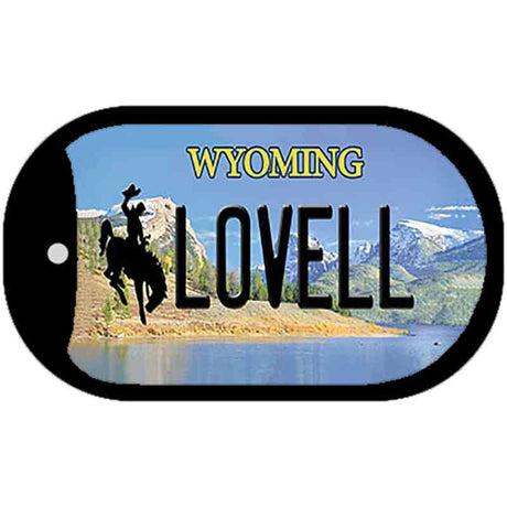 Lovell Wyoming Novelty Metal Dog Tag Necklace DT-10524