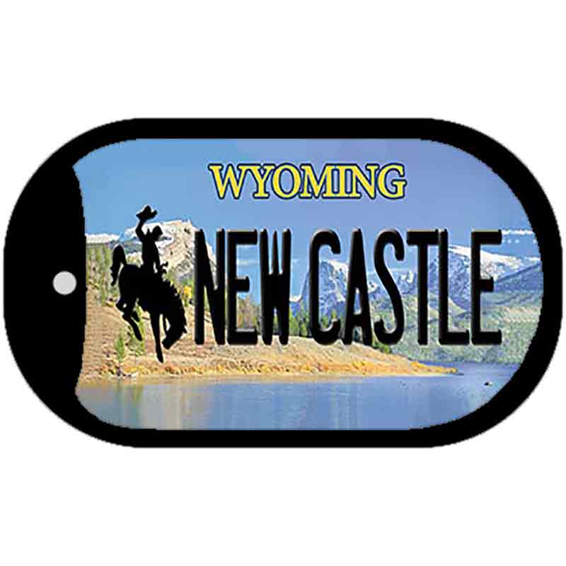 New Castle Wyoming Novelty Metal Dog Tag Necklace DT-10525