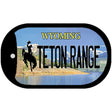 Teton Range Wyoming Novelty Metal Dog Tag Necklace DT-10529