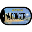 Cowgirl Wyoming Novelty Metal Dog Tag Necklace DT-10531