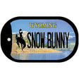 Snow Bunny Wyoming Novelty Metal Dog Tag Necklace DT-10534