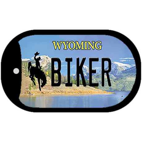 Biker Wyoming Novelty Metal Dog Tag Necklace DT-10535