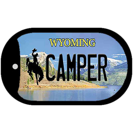 Camper Wyoming Novelty Metal Dog Tag Necklace DT-10537