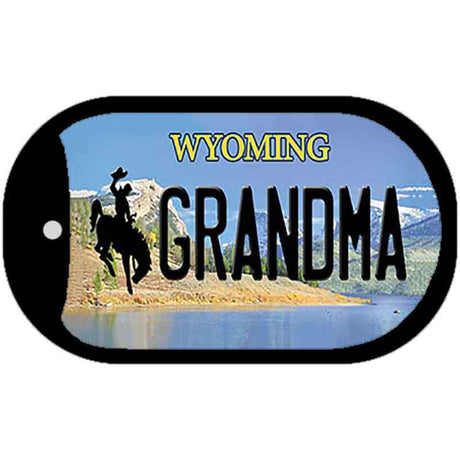 Grandma Wyoming Novelty Metal Dog Tag Necklace DT-10541