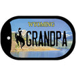 Grandpa Wyoming Novelty Metal Dog Tag Necklace DT-10542