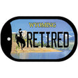 Retired Wyoming Novelty Metal Dog Tag Necklace DT-10543