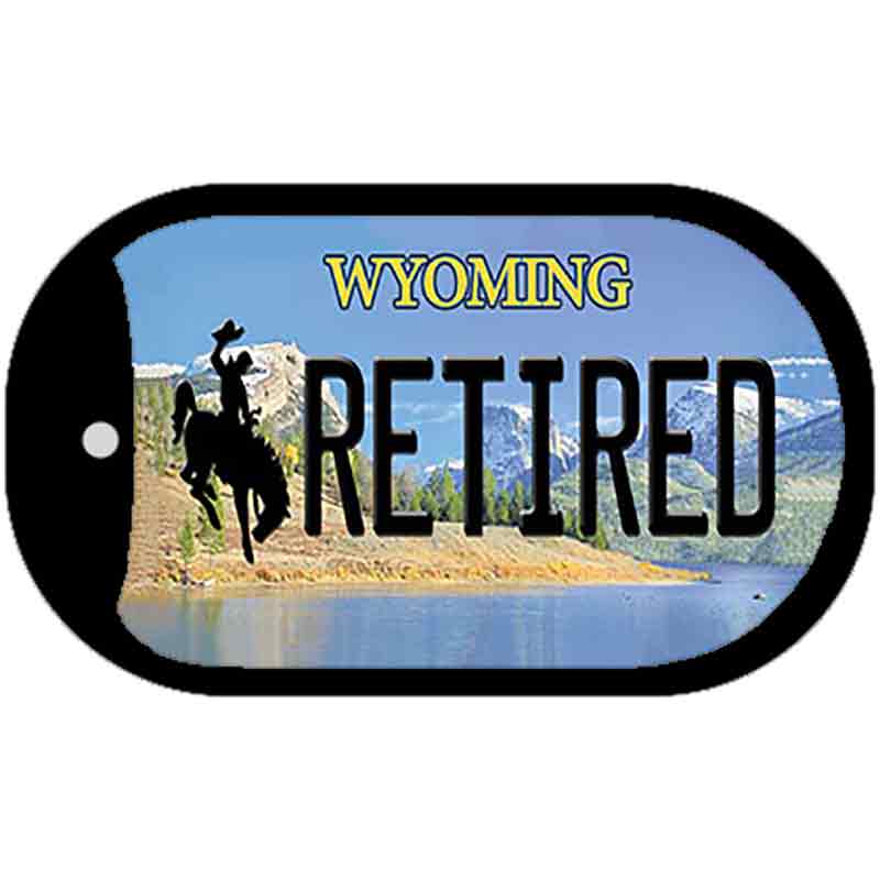 Retired Wyoming Novelty Metal Dog Tag Necklace DT-10543