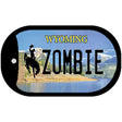 Zombie Wyoming Novelty Metal Dog Tag Necklace DT-10545