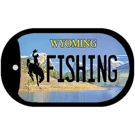 Fishing Wyoming Novelty Metal Dog Tag Necklace DT-10548