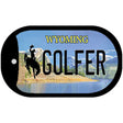 Golfer Wyoming Novelty Metal Dog Tag Necklace DT-10556