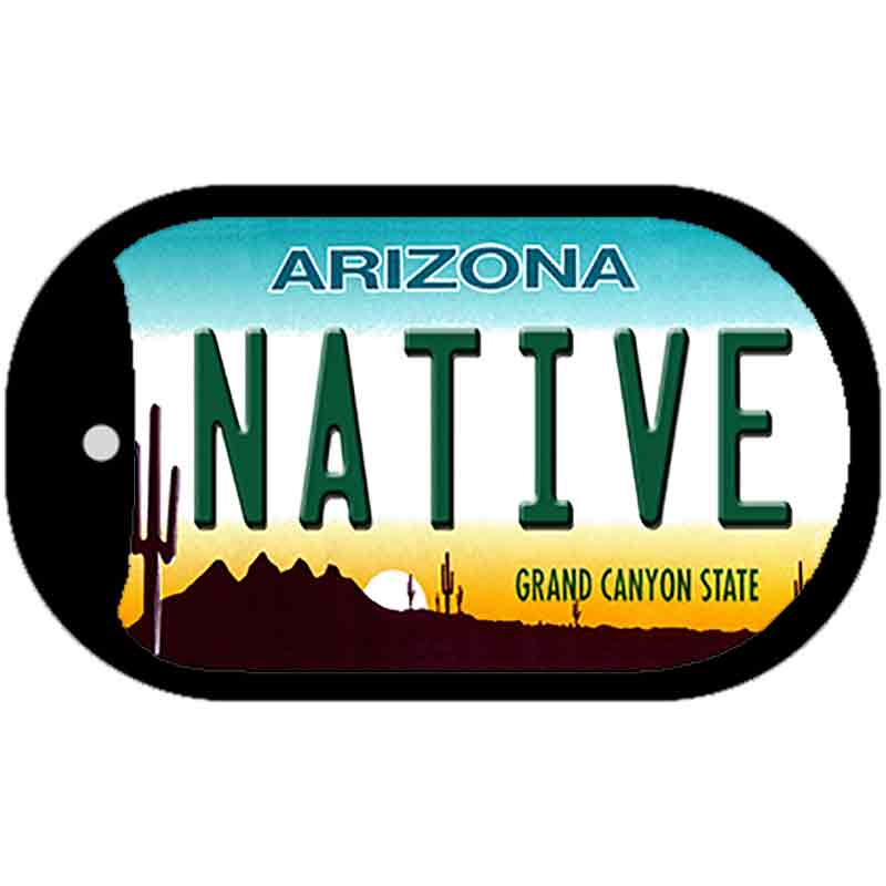 Native Arizona Novelty Metal Dog Tag Necklace DT-1055