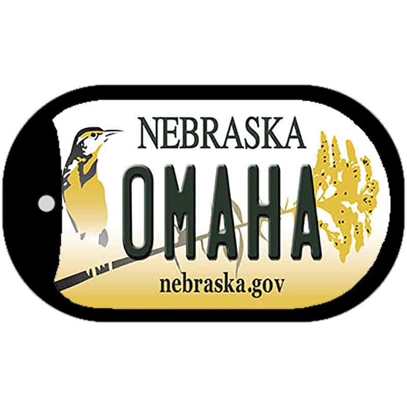 Omaha Nebraska Novelty Metal Dog Tag Necklace DT-10569