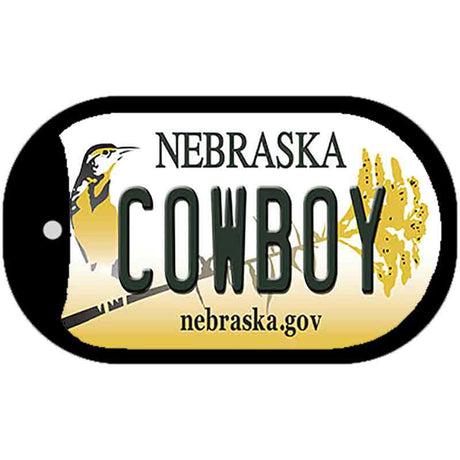 Cowboy Nebraska Novelty Metal Dog Tag Necklace DT-10582