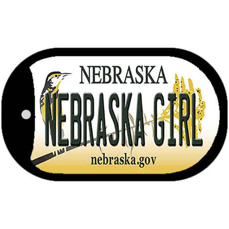 Nebraska Girl Nebraska Novelty Metal Dog Tag Necklace DT-10584