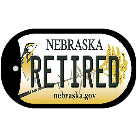 Retired Nebraska Novelty Metal Dog Tag Necklace DT-10588