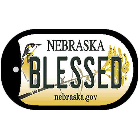 Blessed Nebraska Novelty Metal Dog Tag Necklace DT-10600