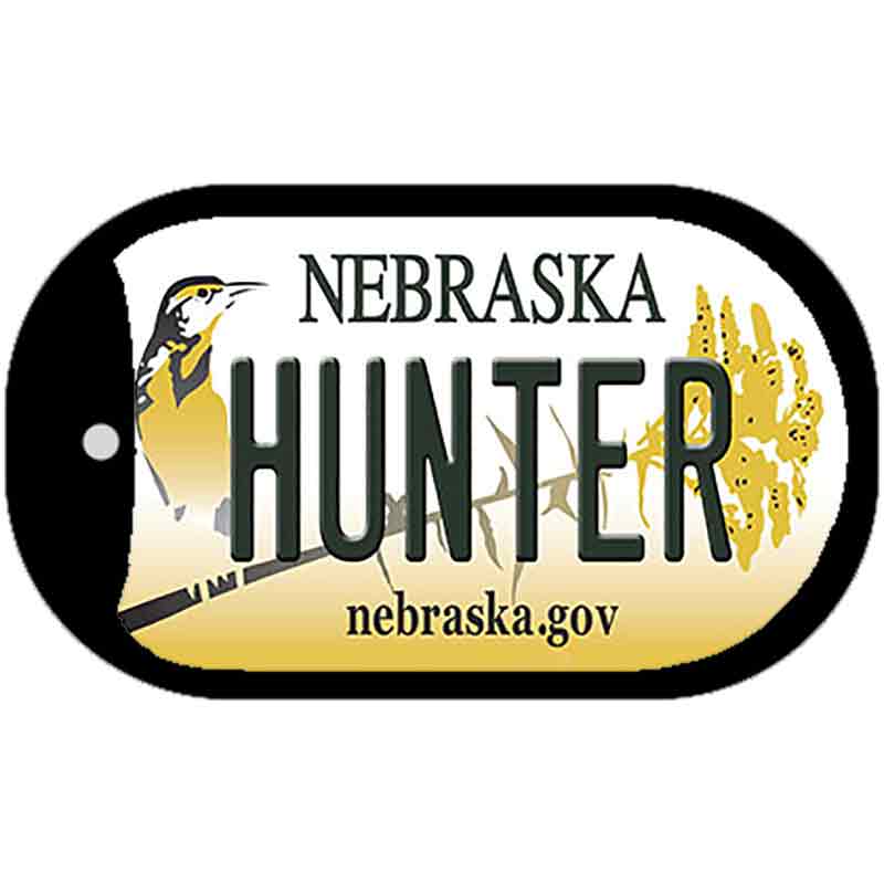 Hunter Nebraska Novelty Metal Dog Tag Necklace DT-10602