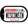 Wisconsin Novelty Metal Dog Tag Necklace DT-10608