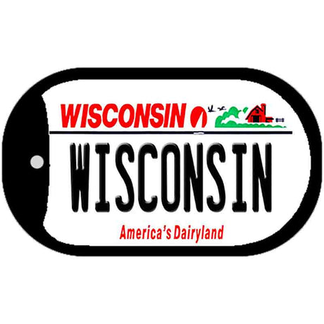 Wisconsin Novelty Metal Dog Tag Necklace DT-10608