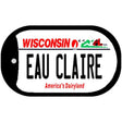 Eau Claire Wisconsin Novelty Metal Dog Tag Necklace DT-10615